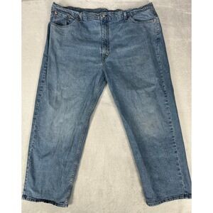Levis 550 Jeans Mens 50x30 Blue Relaxed Fit Denim Tapered Leg Pants